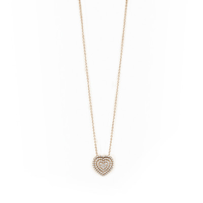 Collana Bagliori in oro rosa e diamanti