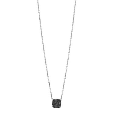 Collana Bagliori in oro bianco e diamanti neri