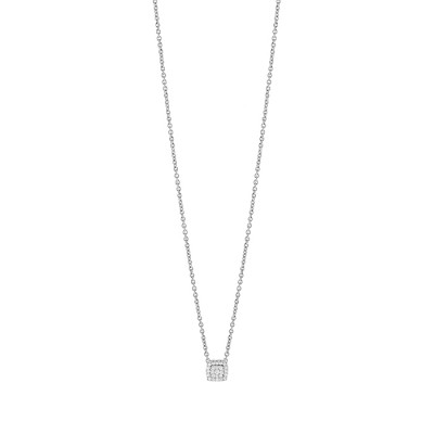 Collana Bagliori in oro bianco e diamanti
