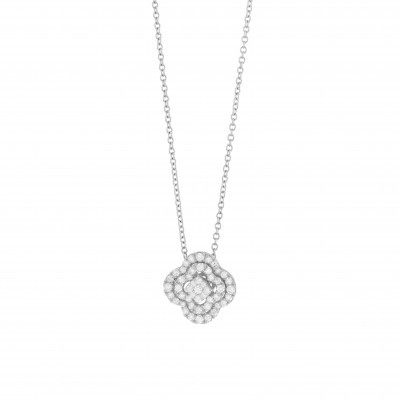 Collana Bagliori in oro rosa e diamanti