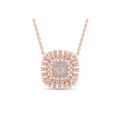 Collana Bagliori in oro rosa e diamanti