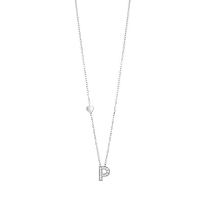 Collana Be Happy in oro bianco con diamanti