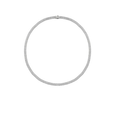 Collana Cachemire in oro bianco con diamanti