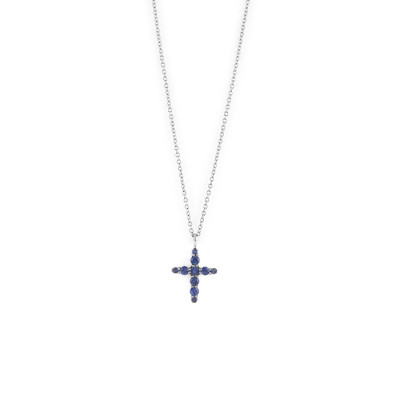 Collana Croci zaffiri