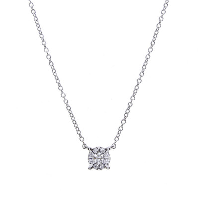 Collana Daphne oro bianco e diamante