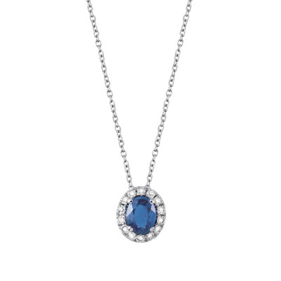 Collana Dora Diamanti Zaffiro