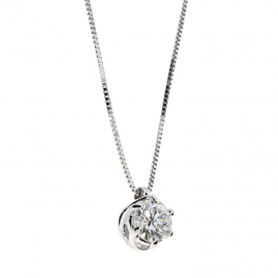 Collana Lavinia in oro bianco con diamanti