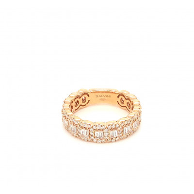 Veretta Magia in oro rosa con diamanti