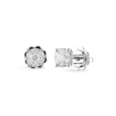 Orecchini Aura oro bianco e diamanti