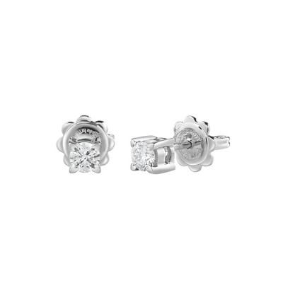 Orecchini Battito in oro bianco e diamanti 0,2 ct