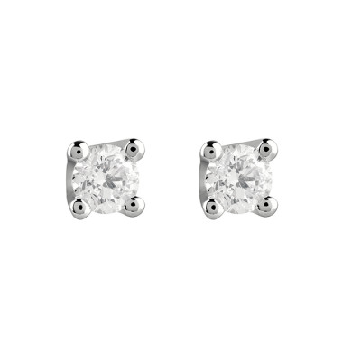 Orecchini Virginia in oro bianco e diamanti 0,3 ct