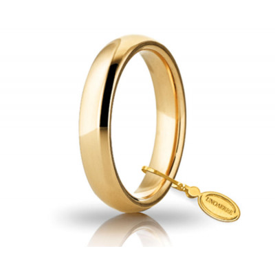 Fede confort in oro giallo 4mm